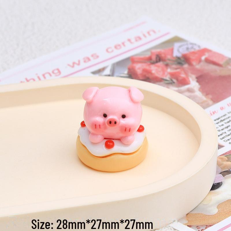 

3D Pig Food Play DIY Resin Craft: Магниты на холодильник, материалы для пеналов и ювелирные аксессуары.