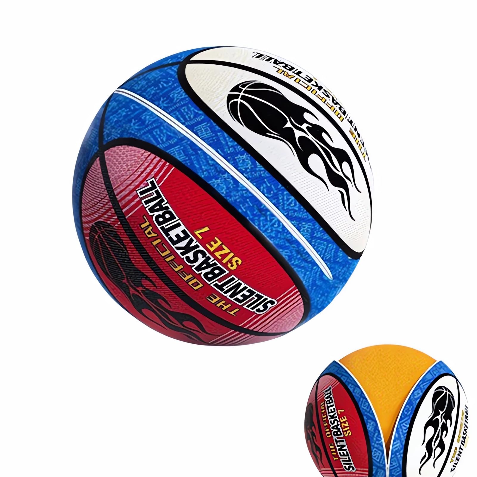 

Sponge Basketball No Fragments Falling Practice Sponge Basketball with Removable High Noise Use 5 [New Design, Off] Cover, Durable, Elasticity,