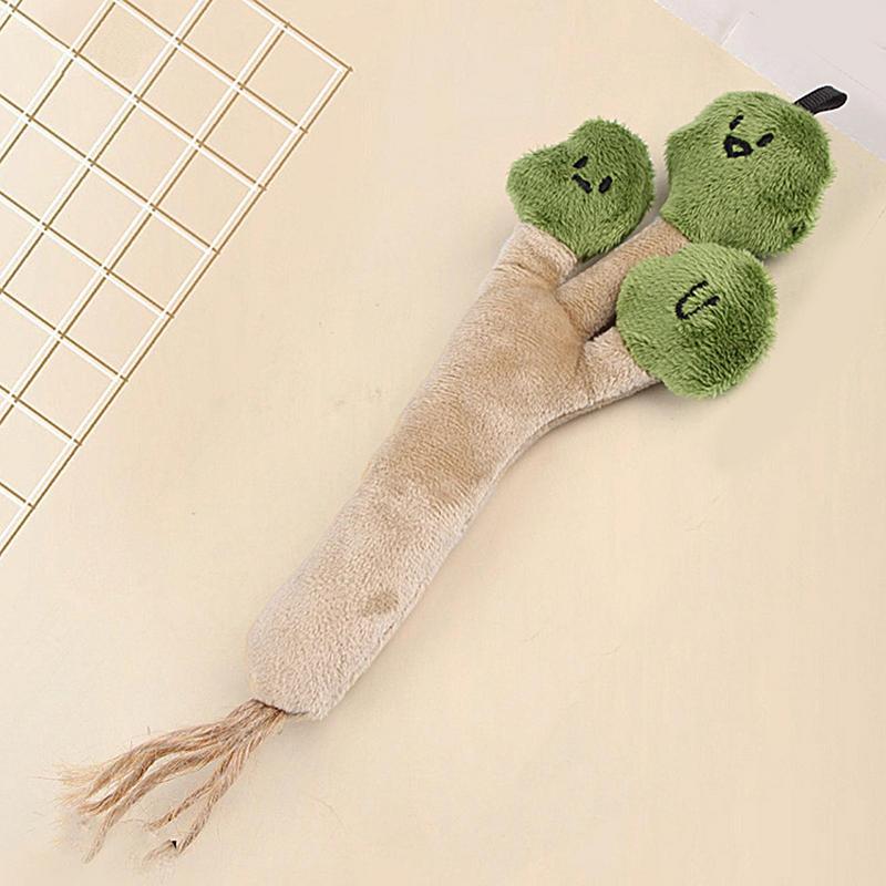 Plush Vegetable Dog Toy Dog Plush Vegetable Themed Interactive Stuffed Toy Vegetable Shaped Chewing Toy Sturdy Small Puppy Toys