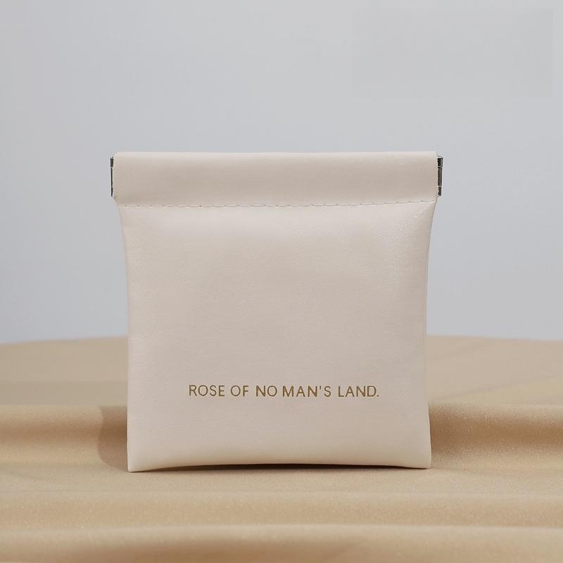 

Автоматически закрывающаяся сумка для хранения, чехол для губной помады, сумка-органайзер для кабелей из ПУ кожи, герметичная сумка для монет, ключей, украшений, наушников, мини-портативная