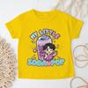 Cute Anime Kpop Print T-shirts Girls Boys Summer Lovely Short Sleeve Casual Tops Funny Letter Print Tshirt Children's Clothing
