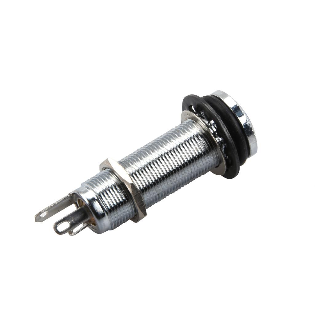 Copper Stereo Guitar Bass Barrel Output Jack Plug Mono Input Jack Sockets Jack Socket Plug Electric Guitar Bass Parts
