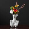 3D Resin Plaster Cement Concrete Flower Pot Mould Creative Abstract Human Body Molds Silicone Mold DIY Casting Mold