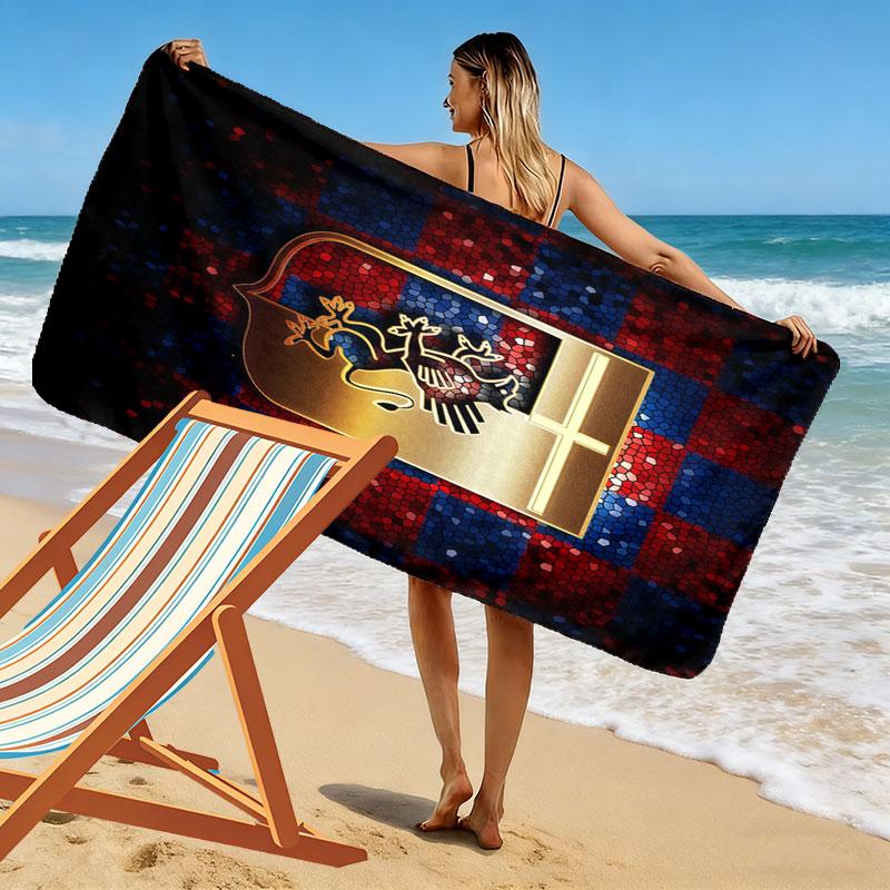 Genoa C.F.C. Logo Beach Towel, Large Soft Quick Dry Towel for Beach Camping Swimming