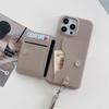 Wrist Strap Wallet Phone Case for iPhone 15 14 13 12 11 Pro Max Luxury Litchi Patterned Shockproof PU Leather Cover