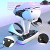 Base de Carregamento com Sucção Magnética PS VR2 Materiais Iluminação RGB Dinâmica Suporte de Exibição de Carregamento VR2 Qualidade Premium Para VR