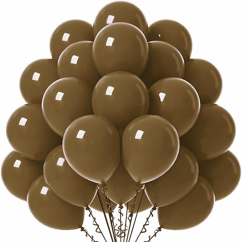 12-Inch 30-Piece Matte Macaron & Metallic Multicolor Balloon Set for Wedding Arch Decor