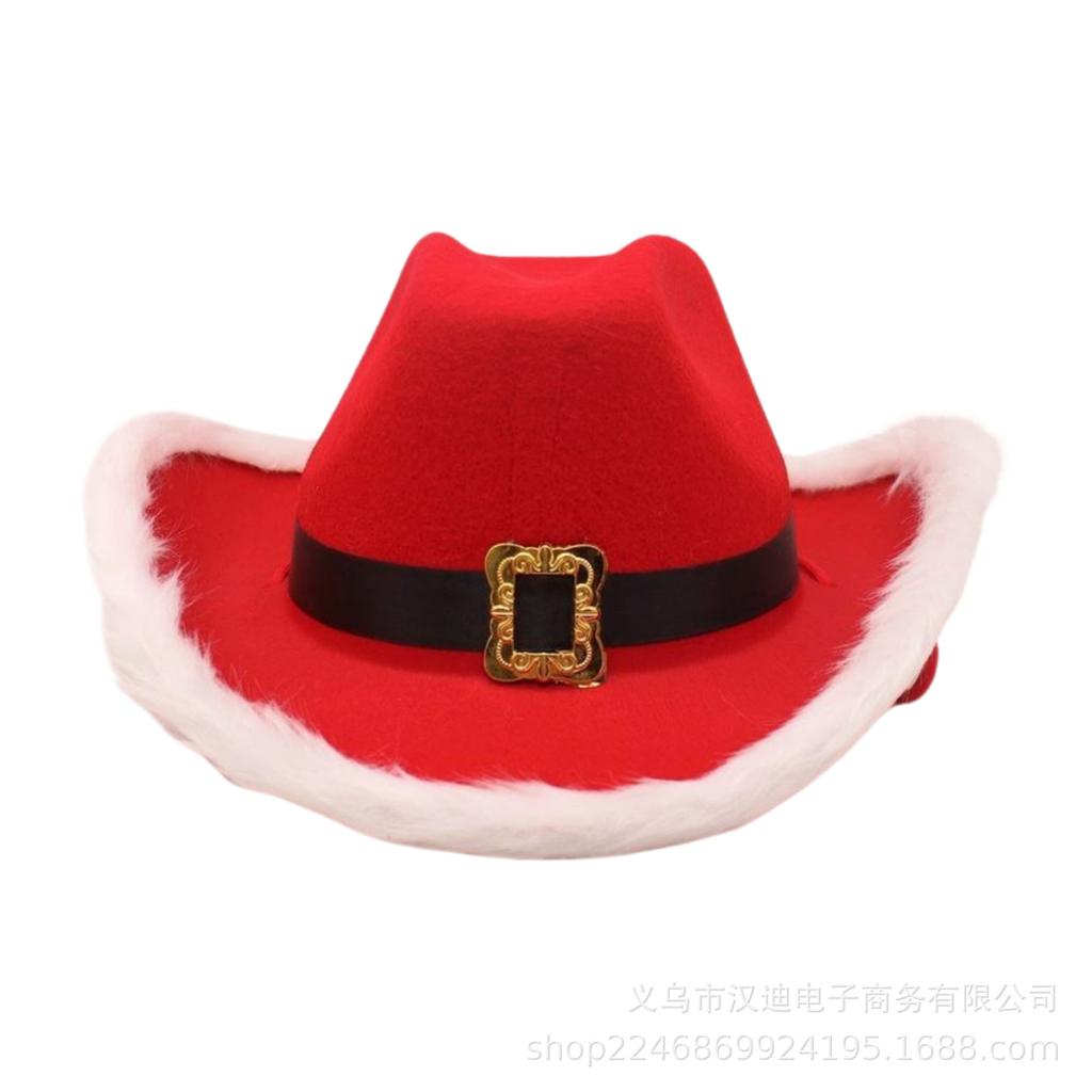 Stage Performance Stage Top Hat European and American Festivals Christmas High Top Warped Edge Cowboy Hat Simple Prop Hat