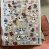 1pc Cute Cartoon Animal Stickers Cat Dog Bear Bowknot Design Kawaii Decor for Kids DIY Scrapbook Art & Party Supplies