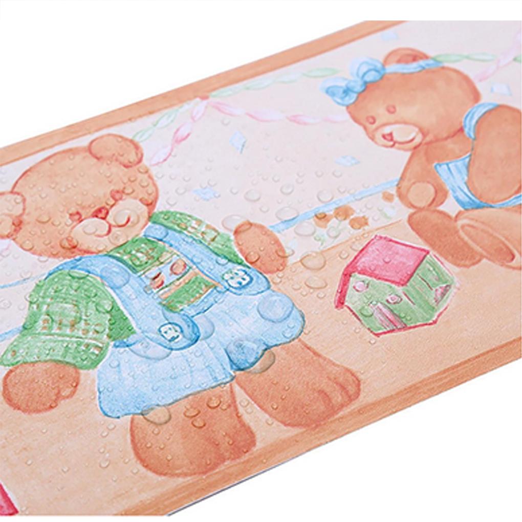 PVC Wallpaper Borders Self Adhesive – Ink Wash Painting Style Waistline Trim Self Adhesive Border