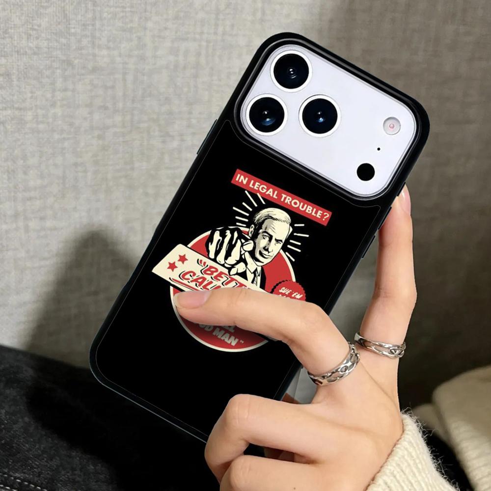 Capa Case for iPhone 17 Air 16 Pro Max 15 Plus 11 13 Mini 14 12 Back Phone Cover Stylish Better Call Saul