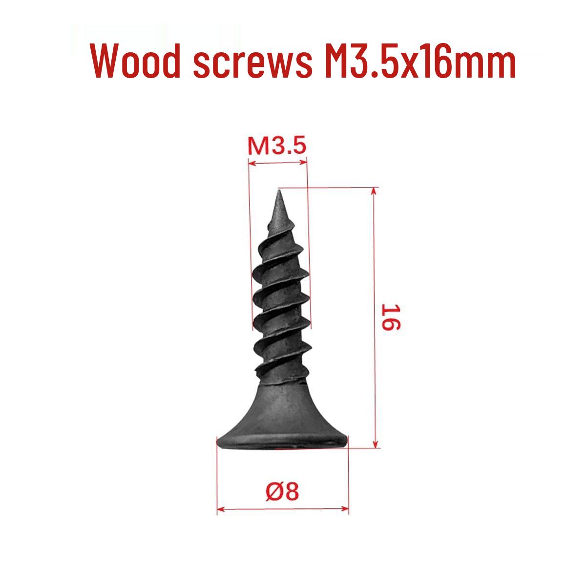 

Серые фосфатированные саморезы М3.5 с потайной головкой для гипсокартона и дерева