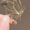 Butterfly Design Lapel Pin Women Brooch Smooth Polish Hollow Anti-wear