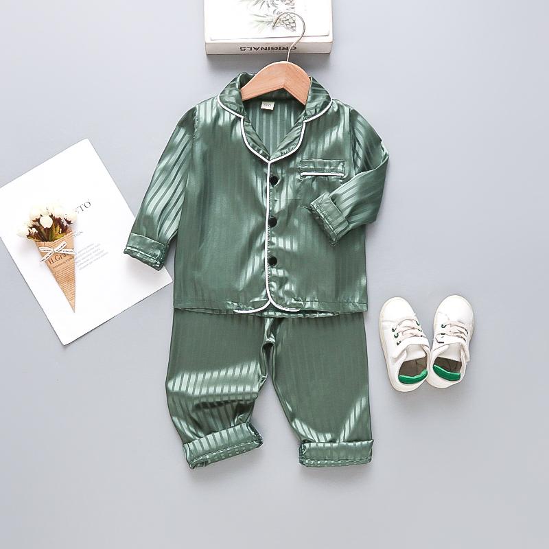 New Spring Autumn Baby Boys Clothes Set Children Pajamas Long Sleeved Shirt Pants 2Pcs/Sets Kids Girls Sleepwear Infant Costume