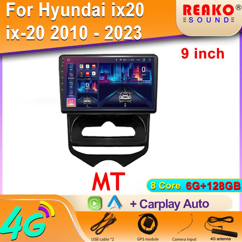 Android Carplay Für Hyundai ix20 ix-20 2010 - 2023 Autoradio Multimedia Video Player Navigation GPS WLAN Drahtloses Hauptgerät