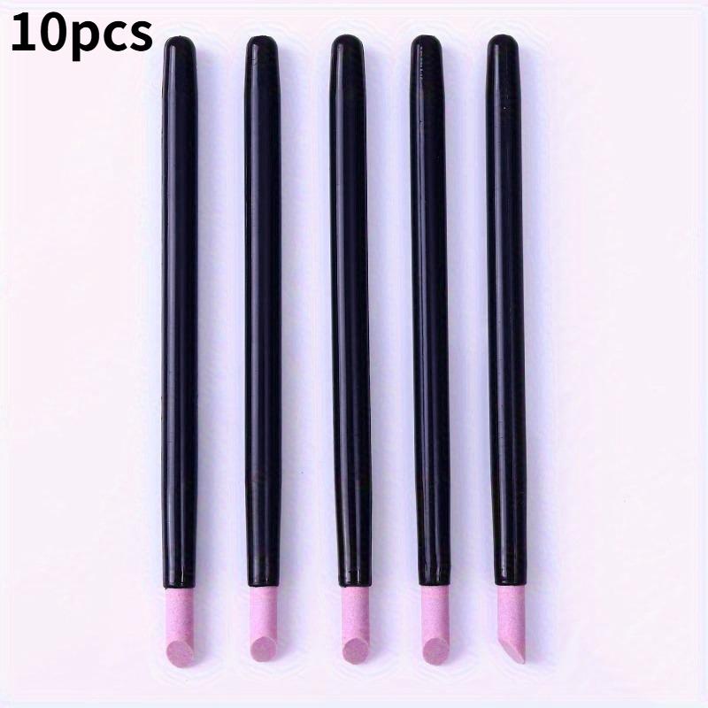 

10PCS nail art tool grinding engraving pen to remove dead skin, push ceramic quartz pen nail frustration nail surface matte fine grinding stick