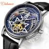 Genuine Automatic Mechanical Moon Phase Skeleton Luminous Men's Waterproof Celestial Watch