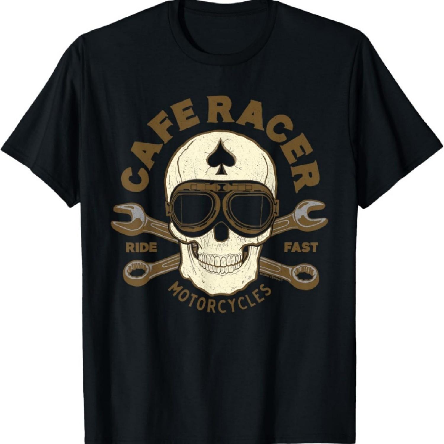 Футболка Cafe Racer с черепом S