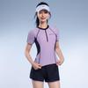 New 26 Quick-Drying Nylon Swimsuit for Adults - Tummy Covering, Slimming, Fashionable Split Sportswear Set