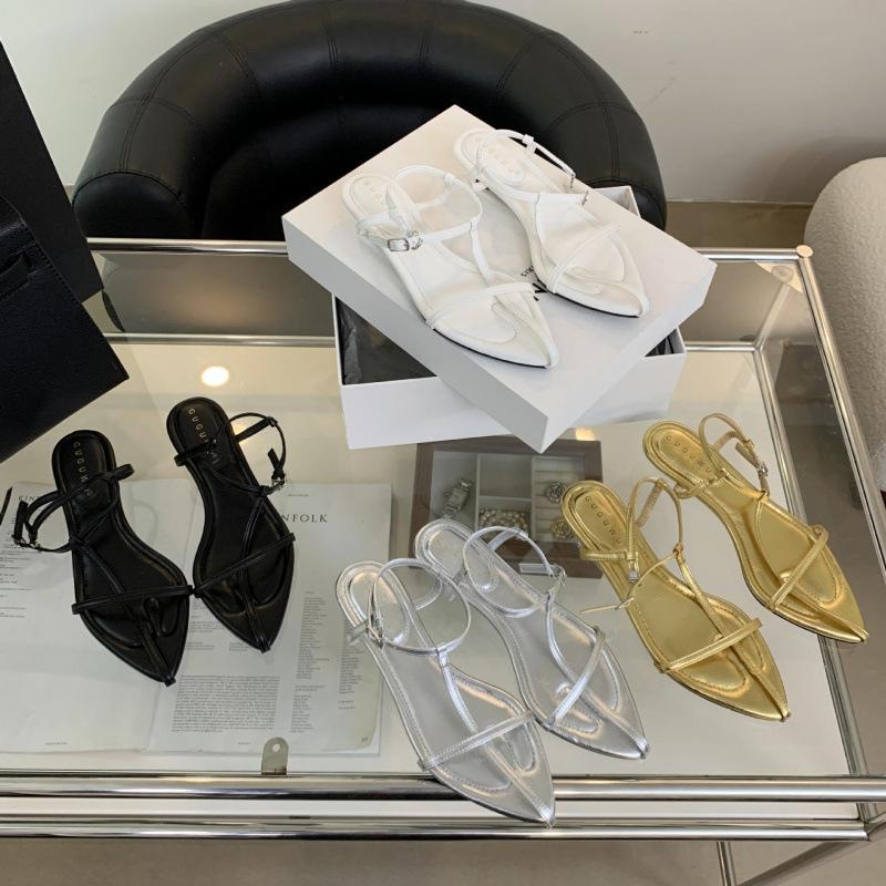 2025 Spring and Autumn New Fashion Versatile Roman Style Temperament Celebrity Open-toed Sandals Women's Simple Low Heel Wedge Heel