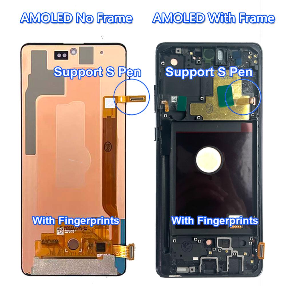 Display AMOLED Per Samsung Galaxy Note10 Lite Display LCD Touch Screen Digitizer Per Samsung Note 10 Lite SM-N770F Display LCD