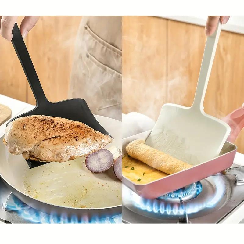 1 stk Høytemperaturbestandig Non-stick Spatel, Skåldebeskyttende Bred Stekespade, Sklisikker Skje