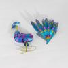Iron Art Open Screen Peacock Statue Detachable Animal Miniatures Figurine  Patio