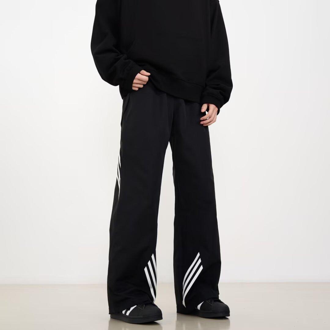 

Новые свободные повседневные брюки для мужчин в корейском стиле, модные универсальные брюки для лета, тонкие брюки с широкими штанинами до пола 3XL