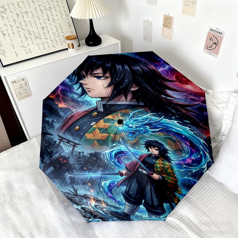 Japanese-style Cartoon Demon Slayer Kamado Tanjiro & Kamado Nezuko Umbrella Including Home Travel and Outdoor Activities Multi Functional Umbrella 27