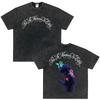 Vintage Washed Tees Omar Courtz Por Si Manana No Estoy Album Printed T Shirts Men Women Fashion Tshirt Harajuku Casual TShirts