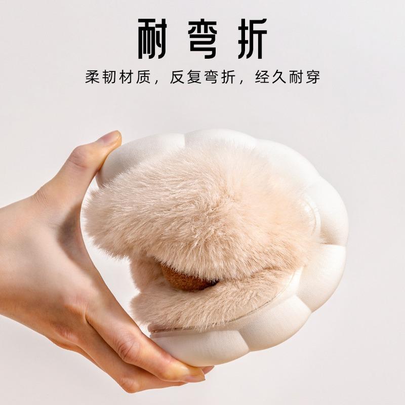 Cotton slippers female cute winter new indoor home warm plush thick bottom cold winter couple plush slippers