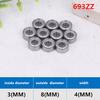 10Pcs Skateboard Bearings Miniature Deep Groove Ball Bearings 693 694 695 696 697 698 699 Zz For Scooter Or Toys