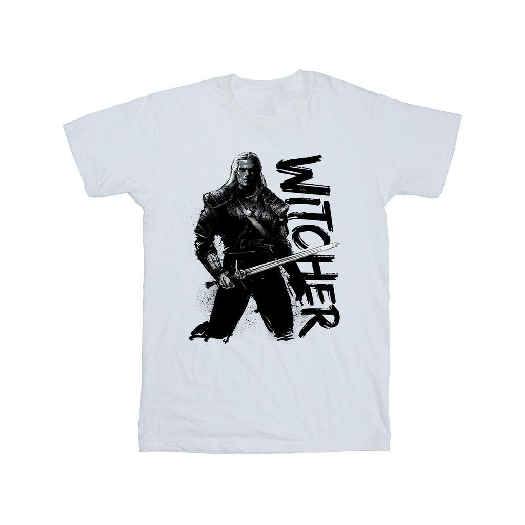 Netflix Mens The Witcher Sketch Geralt T-Shirt