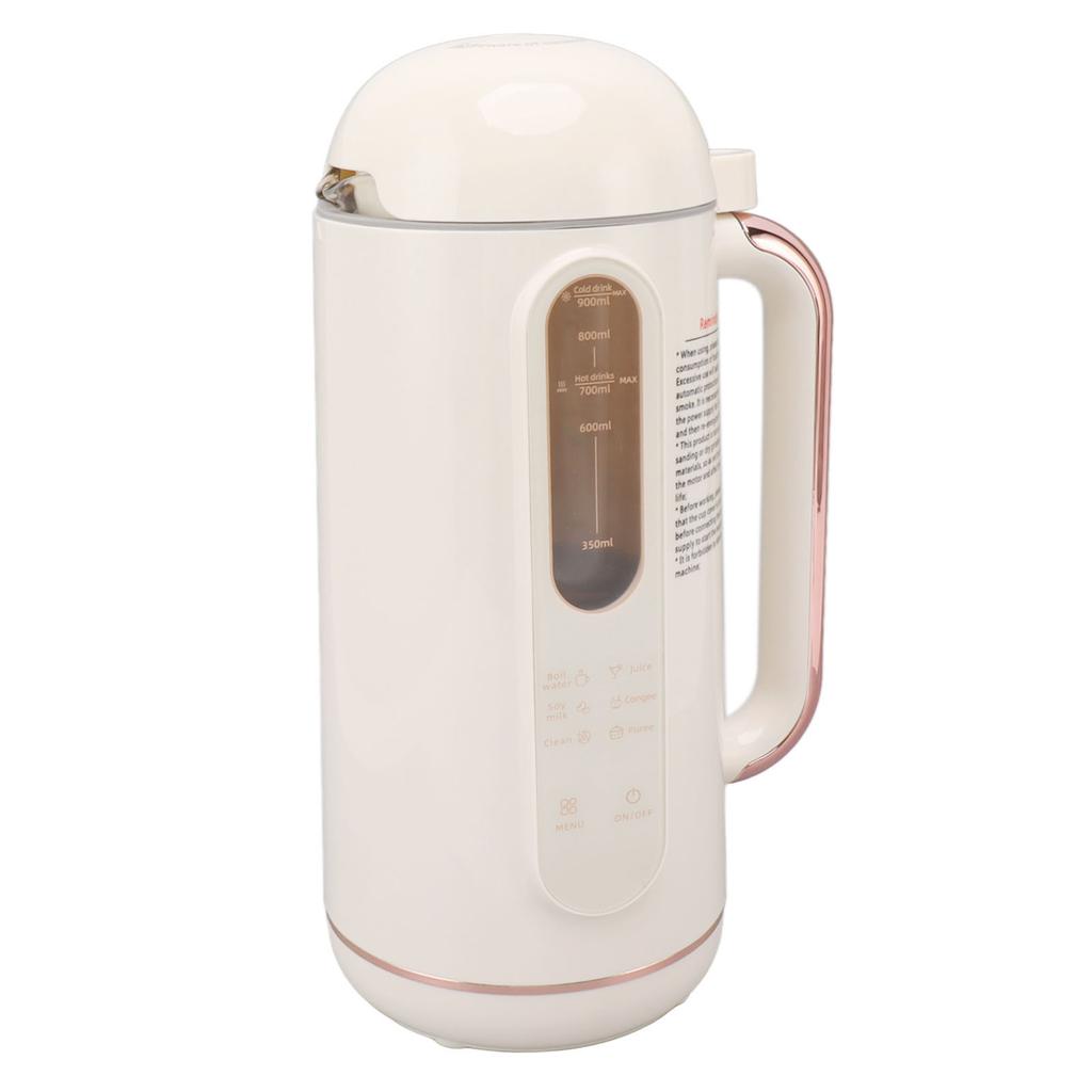 Sojamilchbereiter, automatischer Hochgeschwindigkeitsmixer, cremeweiß, multifunktionaler Nussmilchbereiter für zu Hause