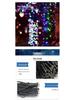 Solar Copper Wire String Lights - Outdoor Green, 8-Function LED for Camping
