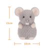 Apricot Lamb Grey Rat Plush Toy for Kids, Soft and Cute, Fluffy Grey Rat for Girls and Boys, 15cm