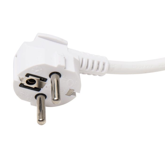 10 Meter Extension Cord 3500W Max. White Round Cable 3x1.5mm²