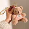 Cool Plush Bear Keychain Cute Cartoon Doll Pendant Couple Bag Ornament Creative Gift