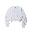 FREEDOM Women'S Gradient Logo Crop Sweatshirt (Melange)