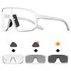 Bicycles Windproof Eyewears Photochromic Cycling Glasses Outdoor Sports Bike Glasses Sunglasses for Men and Women