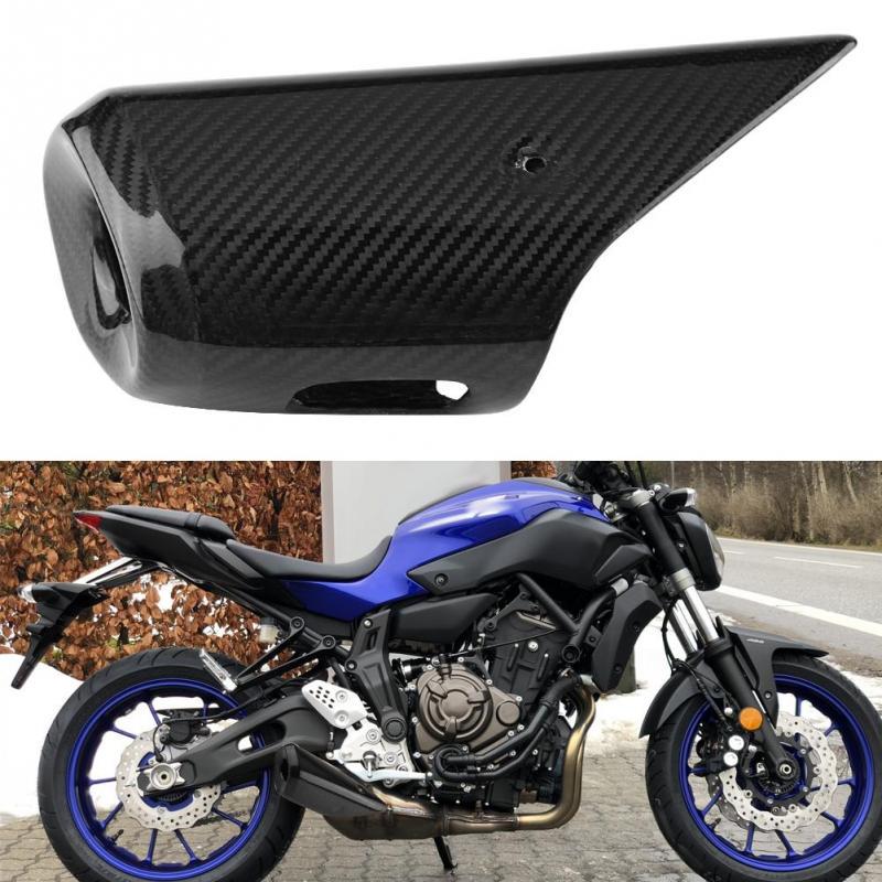 PrePreg Carbon Fiber Exhaust Muffler Pipe Heat Shield Cover for YAMAHA FZ-09 MT-09 Dry Carbon