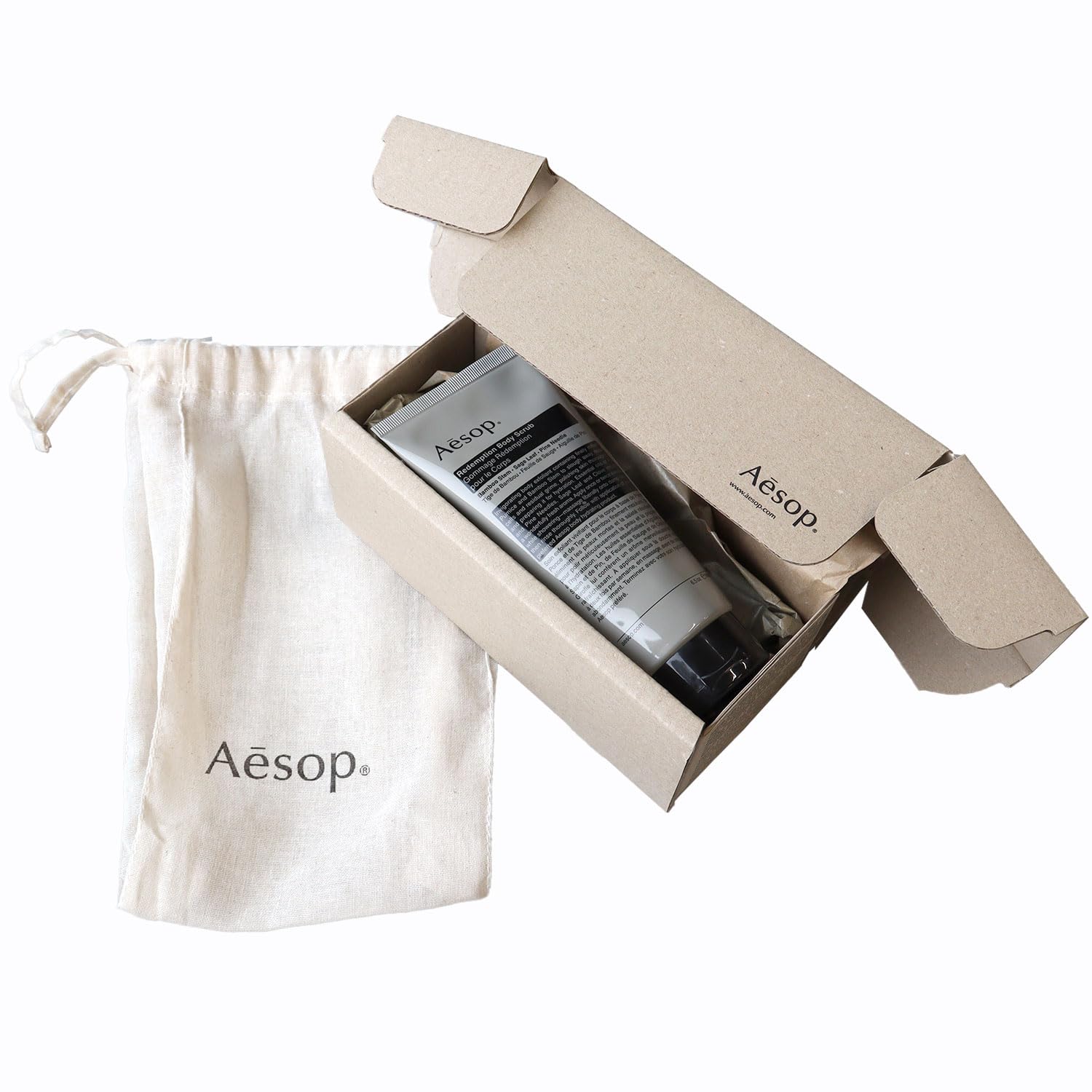 

Подарочный набор Aesop со скрабом для тела 180 мл. Коробка включает сумку на шнурке. (Подарок включен) - (180 мл, Искупление)