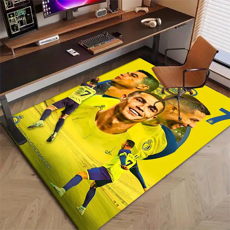 1pc Number 7 Soccer Design Printed Area Rug Carpet for Bedroom Living Room Home Decor Rugs Mat Non Slip Mat Rug for Bedside