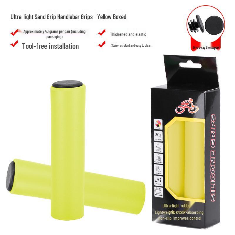 New Soft Silicone Handlebar Grips for Mountain Bikes