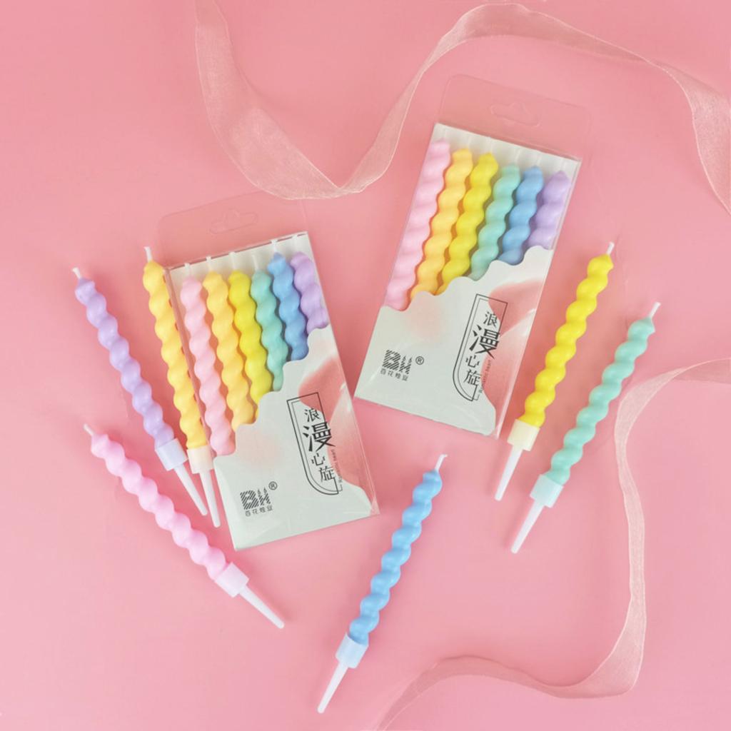 Colorful Spiral Candle Decoration