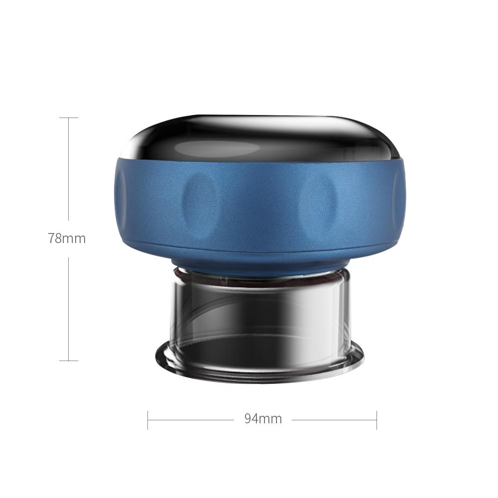 Electric Vacuum Cupping Massager 6/12 Levels Anti-Cellulite Suction Cups Heating Guasha Fat Burning Skin Scraping Body Slimming