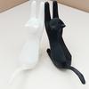 Exquisite Resin Cat Sculpture 3D Printed Cat Sculpture Ornament Ring Storage Rack  Bedroom Decor