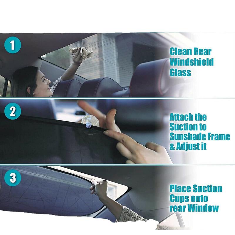Car Mesh Sunshade Covers UV Protection Car Sunshade Curtain Side Window Sunscreen Windshield Protector Auto Styling Accessories
