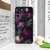 Vintage Peony Floral Art Flower Pattern Phone Case for Samsung Galaxy S25 S24+ S23 Ultra S22 Plus S21 FE S20 M53 M55 Soft Cover