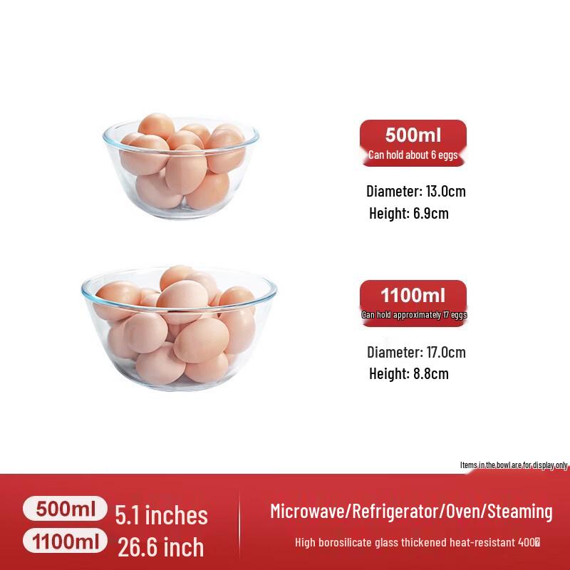 Yoder Heat-Resistant Glass Bowl Set